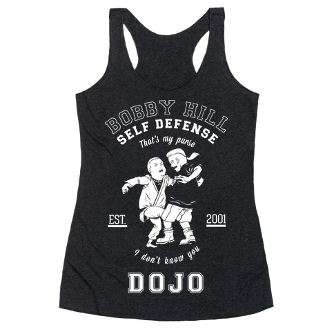Bobby Hill Self Defense Dojo Racerback Tank Top