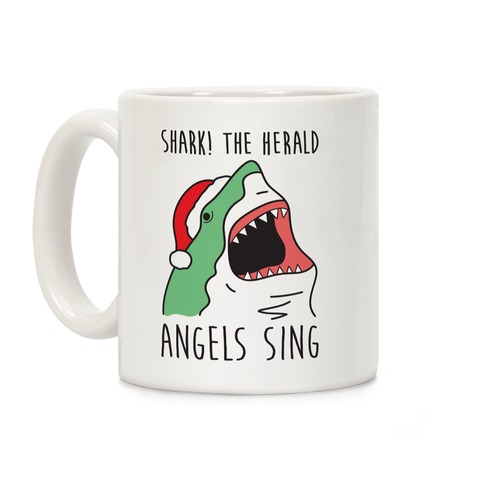 Shark! The Herald Angels Sing Coffee Mug