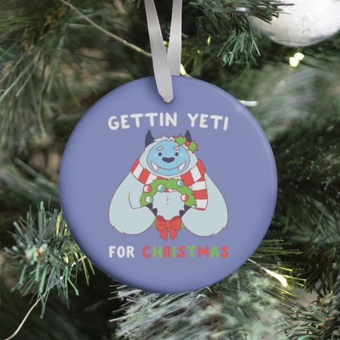 Gettin' Yeti for Christmas Die Cut Sticker | LookHUMAN