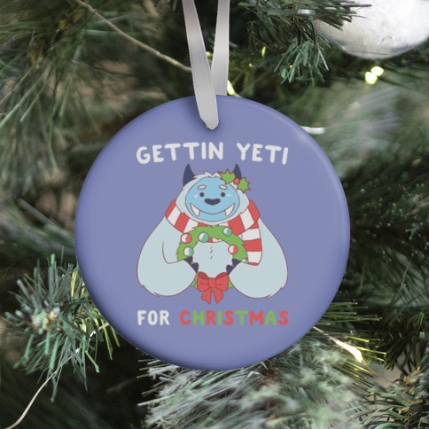 3D Christmas theme Ornaments decoration hanging, Yeti Christmas