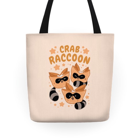 Crab Raccoon Tote