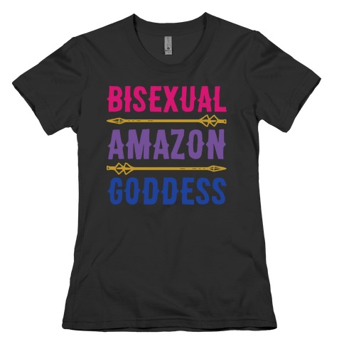 Bisexual Amazon Goddess Parody White Print Womens T-Shirt