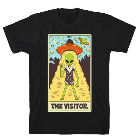 The Visitor Alien Tarot Card T-Shirt