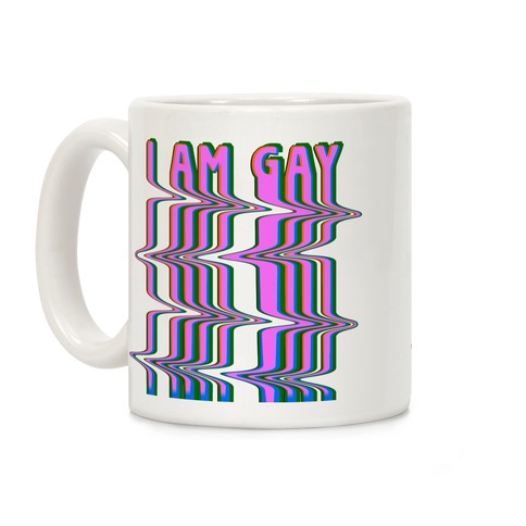 I Am Gay Vaporwave Drip Coffee Mug