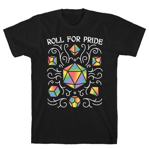 Roll For Pride DnD Dice T-Shirt