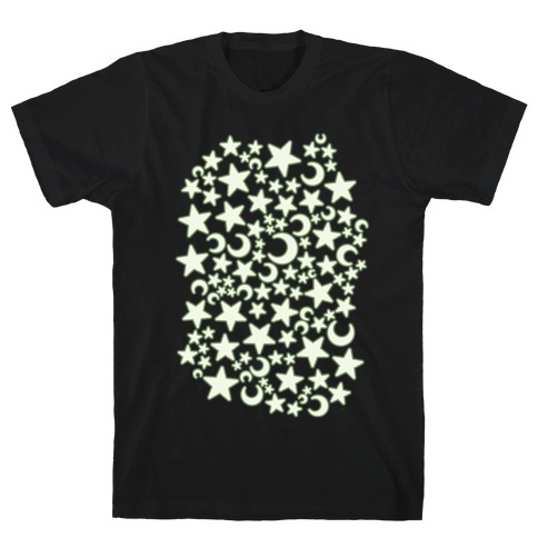 Nostalgic Ceiling Stars Pattern T-Shirt