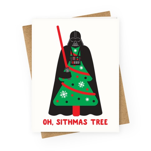 Oh, Sithmas Tree Greeting Card