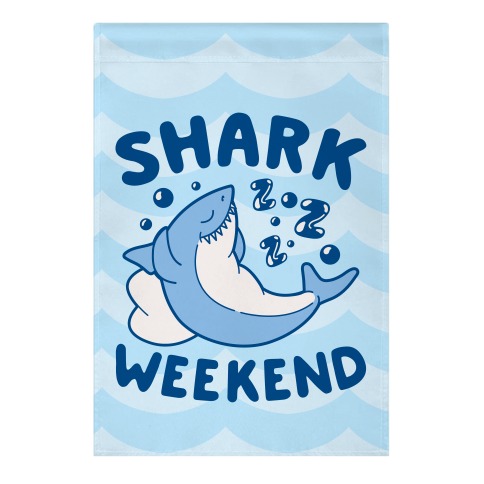 Shark Weekend Garden Flag