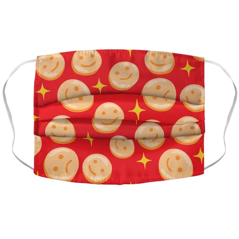 Smiley Fries Pattern Accordion Face Mask