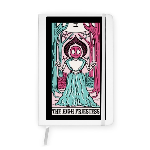The High Priestess Flatwoods Monster Tarot Card Parody Notebook