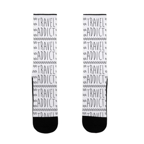 Travel Addict Sock