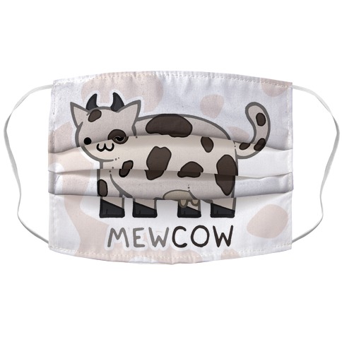 Mew Cow Accordion Face Mask