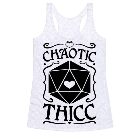 Chaotic Thicc Racerback Tank Top