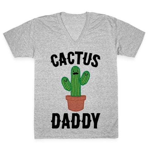 Cactus Daddy V-Neck Tee Shirt