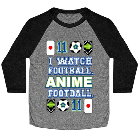 I Watch Football. Anime Football. Baseball Tee