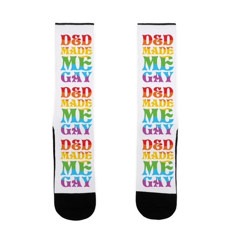D&D Made Me Gay Sock