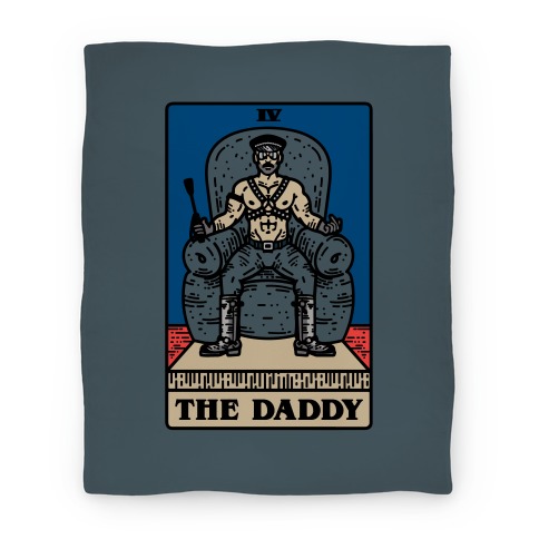 The Daddy Tarot Card Parody Blanket