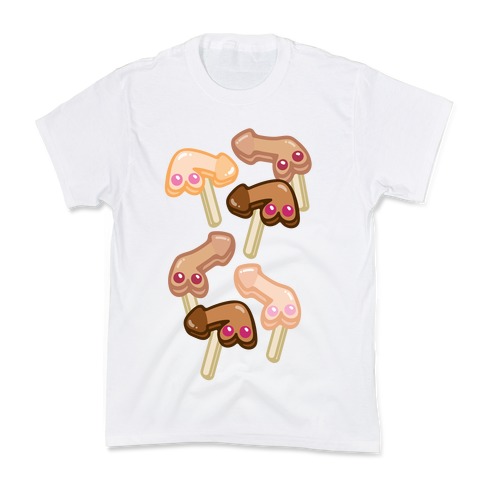 NSFW Gum ball Penis Popsicles Kids T-Shirt