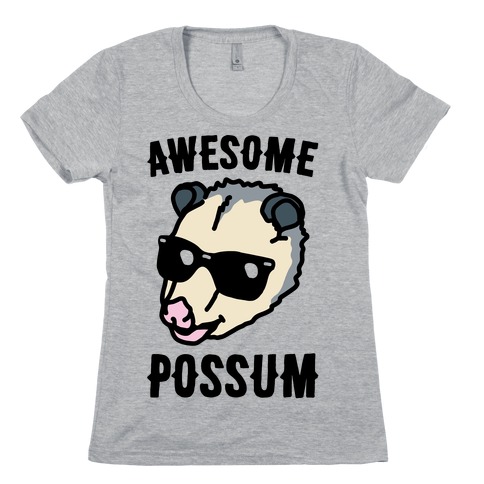 Awesome Possum Womens T-Shirt