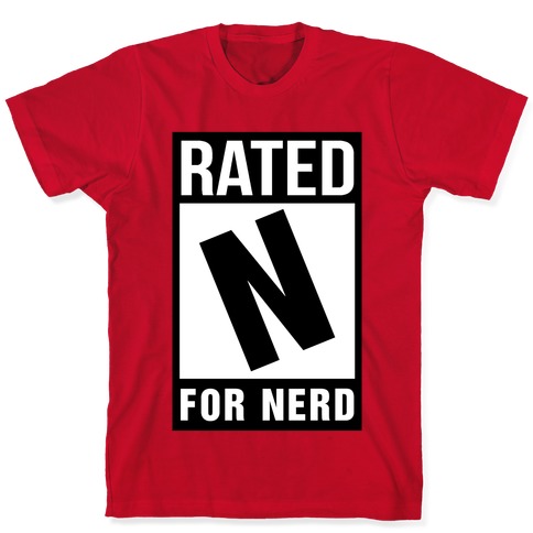  Rated N For Nerd T-Shirt