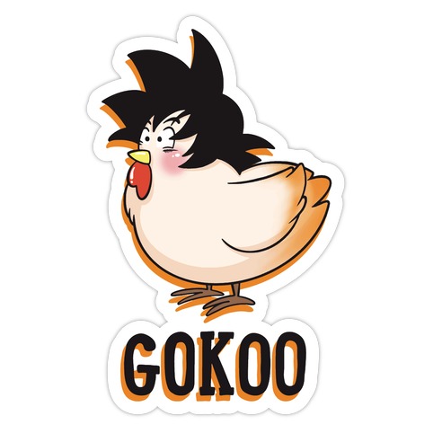 Gokoo Chicken Parody Die Cut Sticker