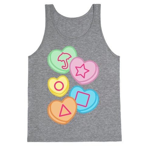 Candy Hearts Honey Comb Candy Parody Tank Top