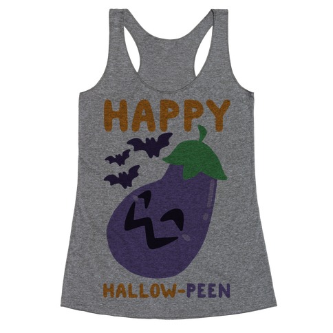 Happy Hallow-Peen Racerback Tank Top