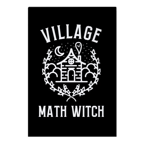Village Math Witch Garden Flag