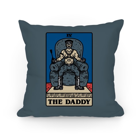 The Daddy Tarot Card Parody Pillow