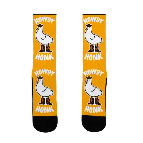 Howdy Honk Sock