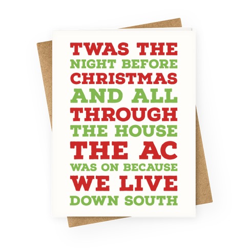 Twas The Night Before Christmas Greeting Card