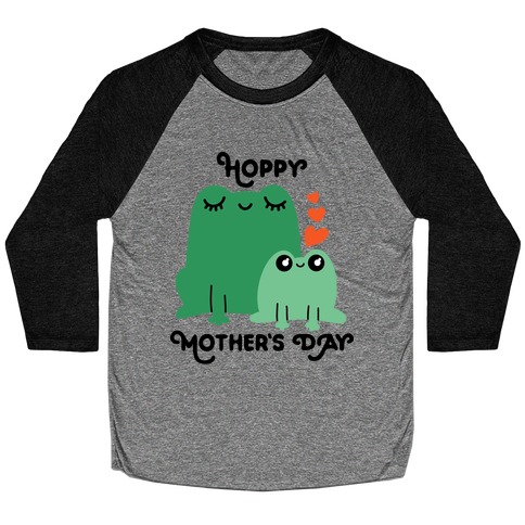Hoppy Mother's Day Frogs Baseball Tee