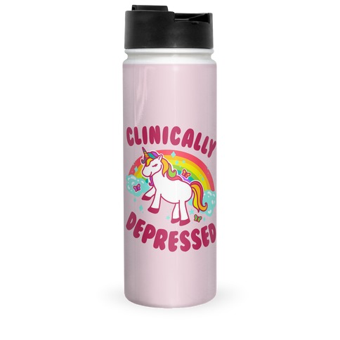 Clinically Depressed Unicorn Travel Mug