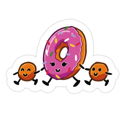 Donut Mom Die Cut Sticker