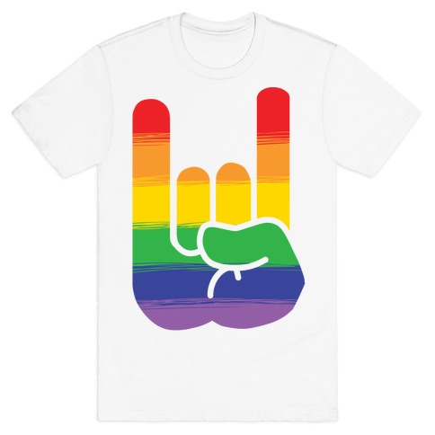 Rock On Gay Pride T-Shirt