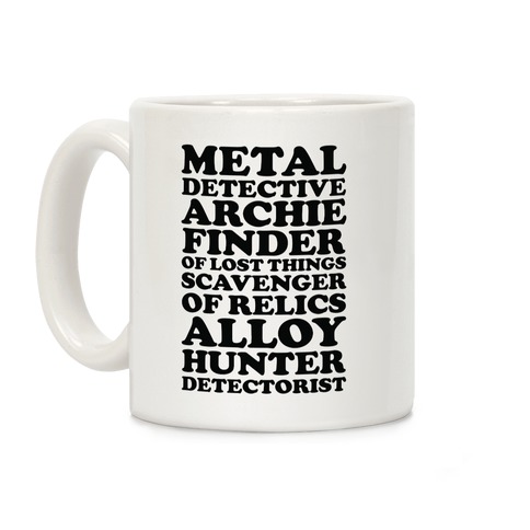 Metal Detective Archie Finder Of Lost Things Coffee Mug