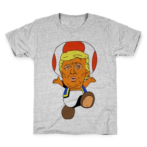 Donald Trump Toad Mushroom Kids T-Shirt