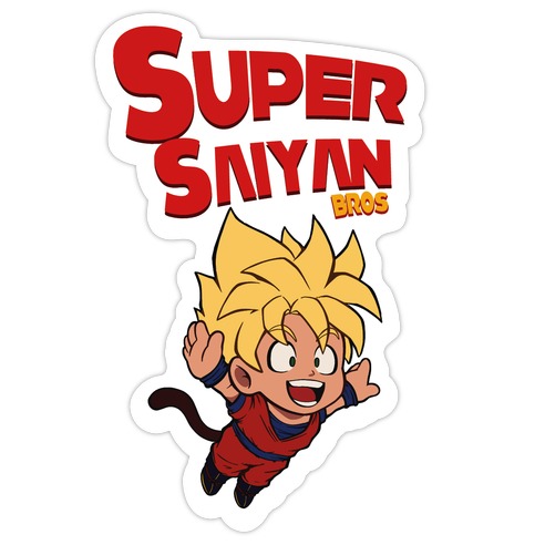 Super Saiyan Bros Die Cut Sticker