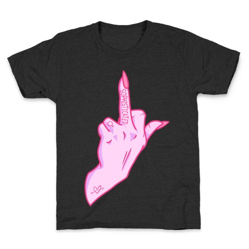 Sophisticated Middle Finger Kids T-Shirt