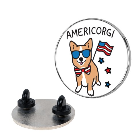 AmeriCorgi Patriotic Corgi Pin