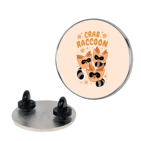 Crab Raccoon Pin