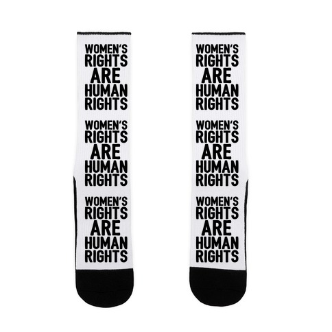 Women's Rights Are Human Rights Sock