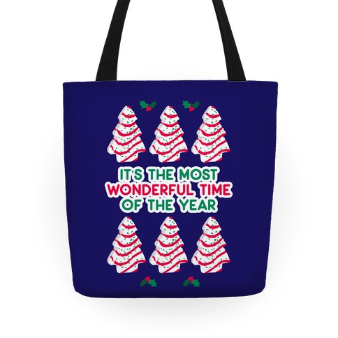 It's the Most Wonderful Time of the Year (Holiday Tree Cake Time) Tote
