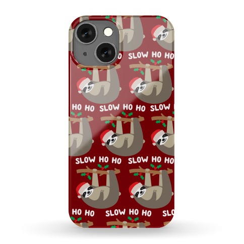Slow Ho Ho Santa Sloth Phone Case