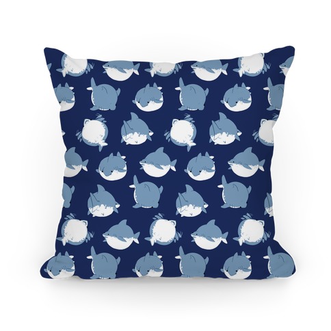 Fat Shark Pattern Pillow