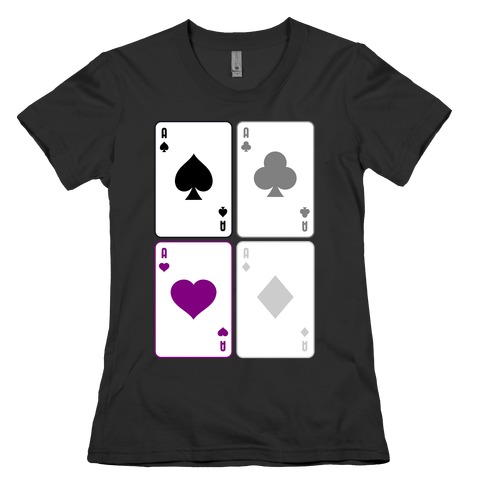 Asexual Aces Pattern Womens T-Shirt