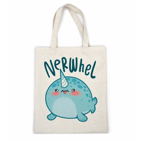 Derpy Narwhal Nerwhel Casual Tote