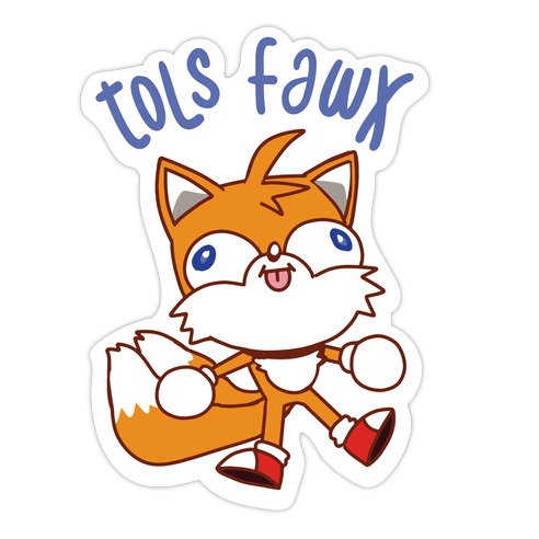 Derpy Tails Tols Fawx Die Cut Sticker