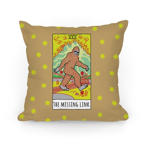 The Missing Link Bigfoot Tarot Pillow