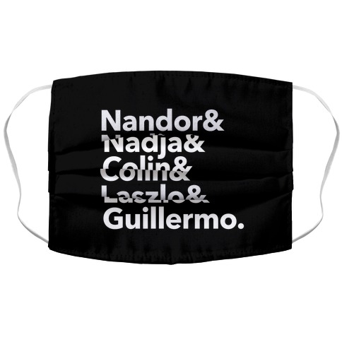Nandor & Nadja & Laszlo & Colin & Guillermo  Accordion Face Mask